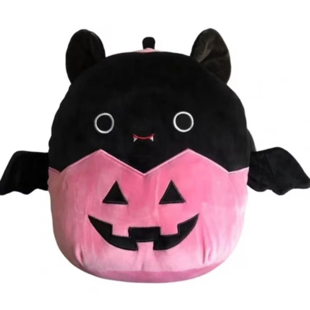 Squishmallows - Emily the Bat, 12 Inch, Pink Pumpkin Bottom, Black Bat Top, 2023